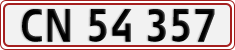 License plate of Denmark, Regular plates