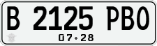 License plate of Indonesia, Regular plates