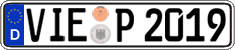 German license plate, Regular plates