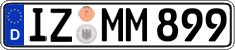 German license plate, Regular plates