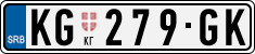 License plate of Serbia, Cars