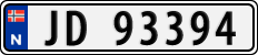 License plate of Norway, Cars