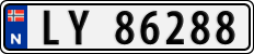 License plate of Norway, Cars