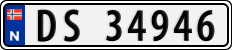 License plate of Norway, Cars