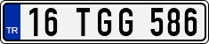 License plate of Turkey, Regular plates