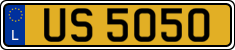 License plate of Luxembourg, 2003 year system