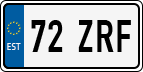 License plate of Estonia, Regular car plates (US-size)