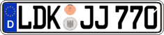 German license plate, Regular plates