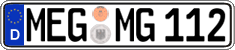 German license plate, Regular plates