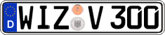 German license plate, Regular plates