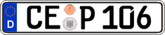 German license plate, Regular plates