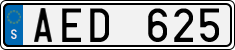 License plate of Sweden, Regular plates