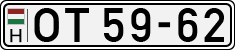 license plates of Hungary, Oldtimers (1990)