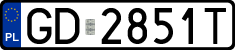 License plates of Poland, Regular car plates