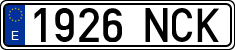 License plates of Spain, Ordinary (2000)