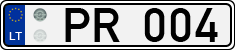 License plate of Lithuania, Trailers