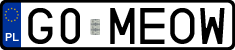 License plates of Poland, Vanity Plates