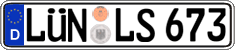 German license plate, Regular plates