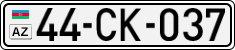 License plate of Azerbaijan, Cars