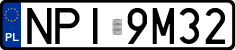 License plates of Poland, Regular car plates