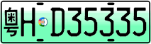 License plate of China, Electric vehicles