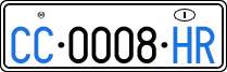 License plate of Italy, Diplomatic