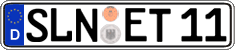 German license plate, Regular plates