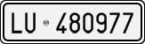 License plate of Italy, Cars (1927 year series)