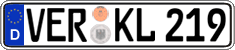 German license plate, Regular plates