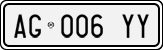 License plate of Italy, Cars (1994 year series)