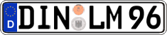 German license plate, Regular plates