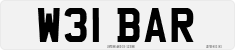License plate of the United Kingdom, 1983 year system