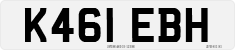 License plate of the United Kingdom, 1983 year system