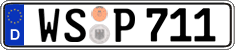 German license plate, Regular plates
