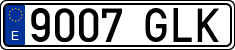 License plates of Spain, Ordinary (2000)