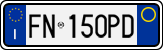 License plate of Italy, Cars (1994 year series)