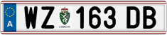 License plate of Austria, Regular plates