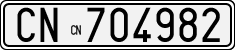 License plate of Italy, Cars (1927 year series)