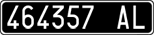 License plate of Italy, Cars (1927 year series)