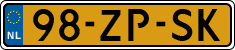 License plate of the Netherlands, Cars