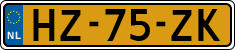 License plate of the Netherlands, Cars