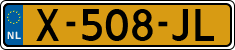 License plate of the Netherlands, Cars