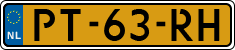 License plate of the Netherlands, Cars