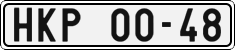 License plate of the Czech Republic, Cars (1960)