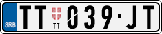 License plate of Serbia, Cars