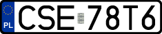 License plates of Poland, Regular car plates