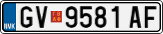 License plate of North Macedonia, Regular plates (2012)