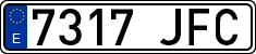 License plates of Spain, Ordinary (2000)