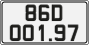 License plate of Vietnam, Cars
