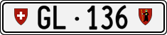 License plate of Switzerland, Cars